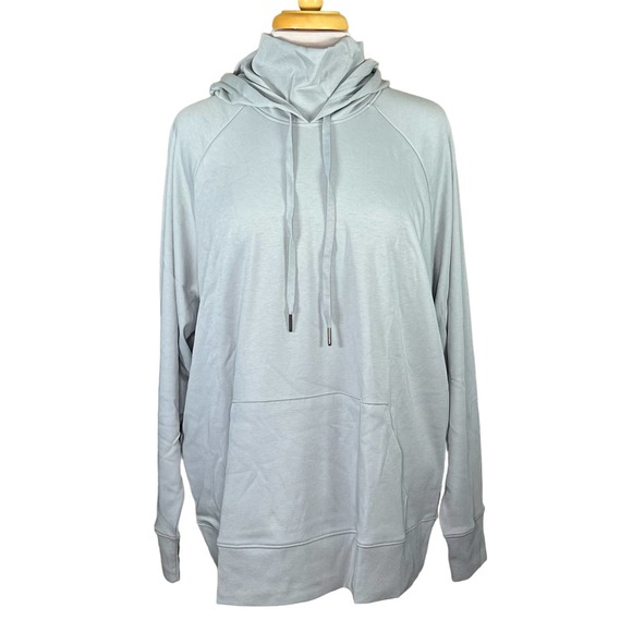 Universal Standard Tops - Universal Standard Women’s Funnel Neck Gray Hoodie Medium = 18-20
